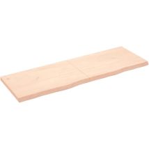 Furniture Limited - Étagère murale 180x60x(2-6) cm bois de chêne