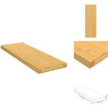 Étagère murale 60x20x2,5 cm bambou - Étagère Murale - Étagère Bambou - Rangement Mural - Décoration Murale - Étagère Flottante