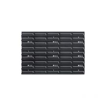 Tagère murale à outils en plastique noir 576 x 18 x 390 mm Kistenberg