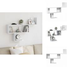 Étagère murale blanc 100x15x70 cm bois d'ingénierie - Étagère Murale - Étagères Murales - Étagère Flottante - Étagère Murale Flottante