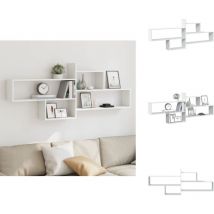 Étagère murale blanc 167,5x18x68 cm bois d'ingénierie - Étagère Murale - Étagères Murales - Étagère Flottante - Étagère Murale Flottante