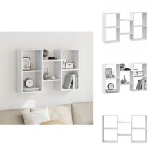 Tagère murale blanc 96x18x60 cm bois d'ingénierie - Étagère Murale - Étagères Murales - Étagère Flottante - Étagère Murale Flottante