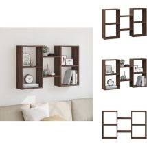 Étagère murale chêne marron 96x18x60 cm bois d'ingénierie - Étagère Murale - Étagères Murales - Étagère Flottante - Étagère Murale Flottante