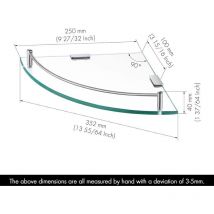 Lablanc - tagère,d'angle,en,Verre,Salle,de,Bain,Douche