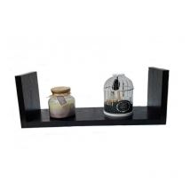 Outile - Etagère murale flottante noire 60 cm