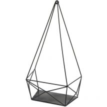 Tagère murale HHG 624, Étagère suspendue Étagère de décoration Étagère de cuisine, métal 44x23x11cm, noir