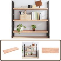 Étagère murale marron clair bois chêne massif traité - Étagère Murale - Étagère Rustique - Étagère En Bois - Étagère Chêne - Étagère Décorative