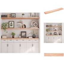 Tagère murale marron clair bois chêne massif traité - Étagère Murale - Étagère Rustique - Étagère En Bois - Étagère Chêne - Étagère Décorative