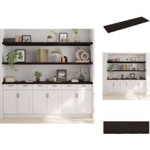 Tagère murale marron foncé bois chêne massif traité - Étagère Murale - Étagère Rustique - Étagère En Bois - Étagère Chêne - Étagère Décorative