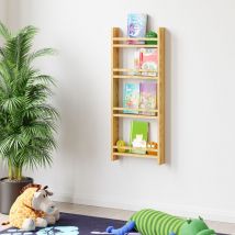 [en.casa] - tagère murale Miehikkälä bois de pin 100 x 44 x 9 cm naturel