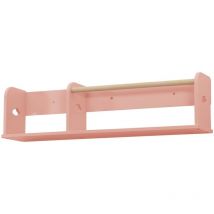Tagère murale rose rangement chambre enfant 80cm
