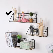 Etagère murale style LOFT, scandinave, 45 x 12 cm - noir