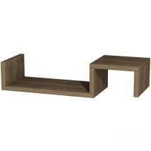 12x56x19,6 étagère murale en noyer - Noyer