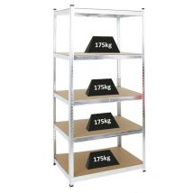 Proregal-preis-/leistungssieger - Etagère robuste ragnar HxLxP 180x90x60cm Charge totale de 875kg Galvanisé Étagère de garage, étagère de cave