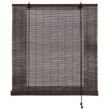 Etagere Roulante Bambou Ocre Wengue 60x175cm