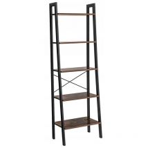 Étagère rustique de loft d'échelle d'escalier