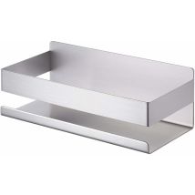 Étagère salle de bain non percée étagère douche inox SUS304 étagère murale adhésive 26CM brossé,