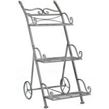 Étagère Stahlregal mit 3 Regalen Catia - DarkSlateGray