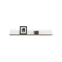 Tagère suspendue Blanc/Chêne - oniel - l 150 x l 22 x h 22 cm