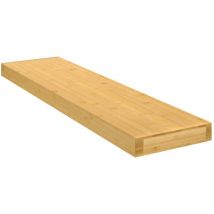 Furniture Limited - Étagère murale 80x20x4 cm bambou