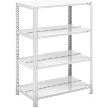 Eurokraft - Hofe, Rayonnage De Bureau À Boulonner Gris Clair Ral 7035,