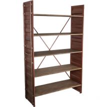 Etagère 5 plateaux en bois container