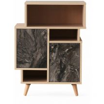 Etagère bibliothèque design marbré Izmir