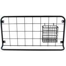 Present Time - Etagère de cuisine Open Grid avec crochets et panier de rangement