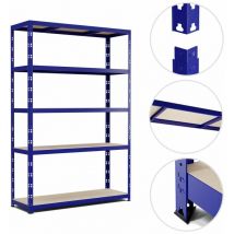 Eurospen - Etagère de rangement modulable et polyvalente pour atelier, garage, cave... Charge Lourde max 875kg -180x120x40cm - Bleu