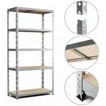 Eurospen - Etagère de rangement modulable et polyvalente pour atelier, garage, cave... Charge Lourde max 875kg -180x90x40cm - Gris
