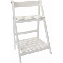 Etagère d'extérieur - blanche - avec 2 étagères