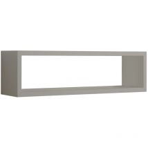 Tagère murale à jour rectangulaire mod. regolo marron taupe