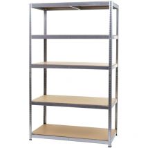 Jamais utilisé] Etagère robuste HHG 410, pour rangement,acier,charge maximale 875 kg, 5 étagères, galvanisé 200x120x60cm