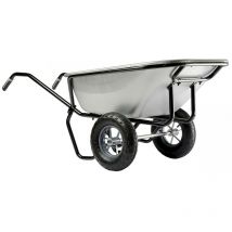 Altrad - Brouette Haemmerlin Pro Select Expert Twin 230L Galvanisée 2 Roues Gonflées -306255701