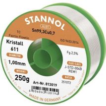 Kristall 611 Fairtin Étain À Souder Sans Plomb Sans Plomb Sn99,3cu0,7 Rem1 250 G 1 Mm Q714812 - Stannol