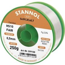 Stannol - tain à souder HS10-Fair Sn99,3Cu0,7 bobine 250 g 0.5 mm W915261