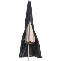 Choyclit - tanche en Tissu Oxford Outdoor Umbrella Cover, Ombre Jardin Patio Weatherproof Cantilever Pluie Parasol Couverture, Noir (Size : 25x55x230