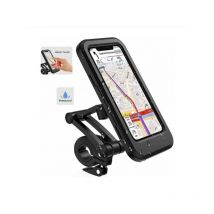 Etanche Support Telephone Velo,360°Support Smartphone Scooter avec Habillage Pluie Porte Téléphone pour Moto