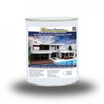 Matpro - Etanchéité Extérieure pour Toitures, Balcons et Terrasses Plates - 20 Kg Blanc