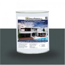 Matpro - Etanchéité Extérieure pour Toitures, Balcons et Terrasses Plates - 5 Kg Gris anthracite