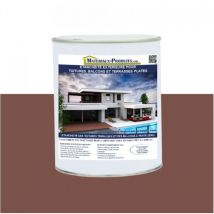 Matpro - Etanchéité Extérieure pour Toitures, Balcons et Terrasses Plates - 10 Kg Ton bois