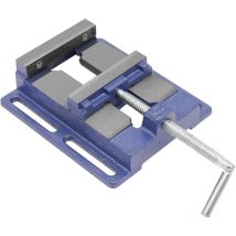 Tau de machine 125 mm pour atelier, perceuse, étau de table pour installations auxiliaires telles que le traitement de petites pièces (bleu)