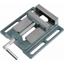 Aougo - Etau de Table, 4 Pouces Pinces Plates Etau Plate-forme Forage Perceuse Etaux de Banc Etaux d'établi pour Fraiseuses Perceuses à Colonne