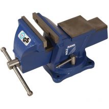 Etau d'établi de serrage 125 mm en fonte base tournante Holzmann WBS125N