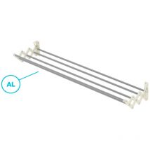 Colombo - tendoir à linge mural en aluminium de 100Cm mod. soufflet