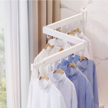 Étendoir à linge mural, étendoir à linge rétractable, gain de place, étendoir à linge, pliable pour buanderie, balcon, vestiaire, chambre à coucher,