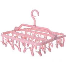Ersandy - Etendoir Chaussette, Etendoir Linge avec 32 Pinces, Sechoir a Linge Pliant Suspendu, Etendoir Linge Interieur Extérieur, pour Chaussettes,