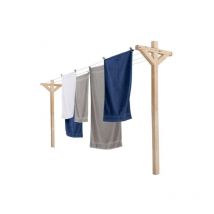 Etendoir à linge extérieur MADERA capacité 12M en bois