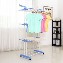 Étendoir pour linge, sous-vêtements et vêtements - bleu