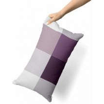 Renforcé Bettwäsche Rian Kariert Pflaume 80x80 cm 1x Kopfkissenbezug - Pflaume - Etérea